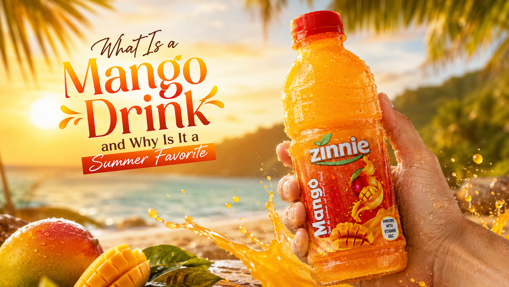 mango drink refreshing summer beverage chilled fruit drink India